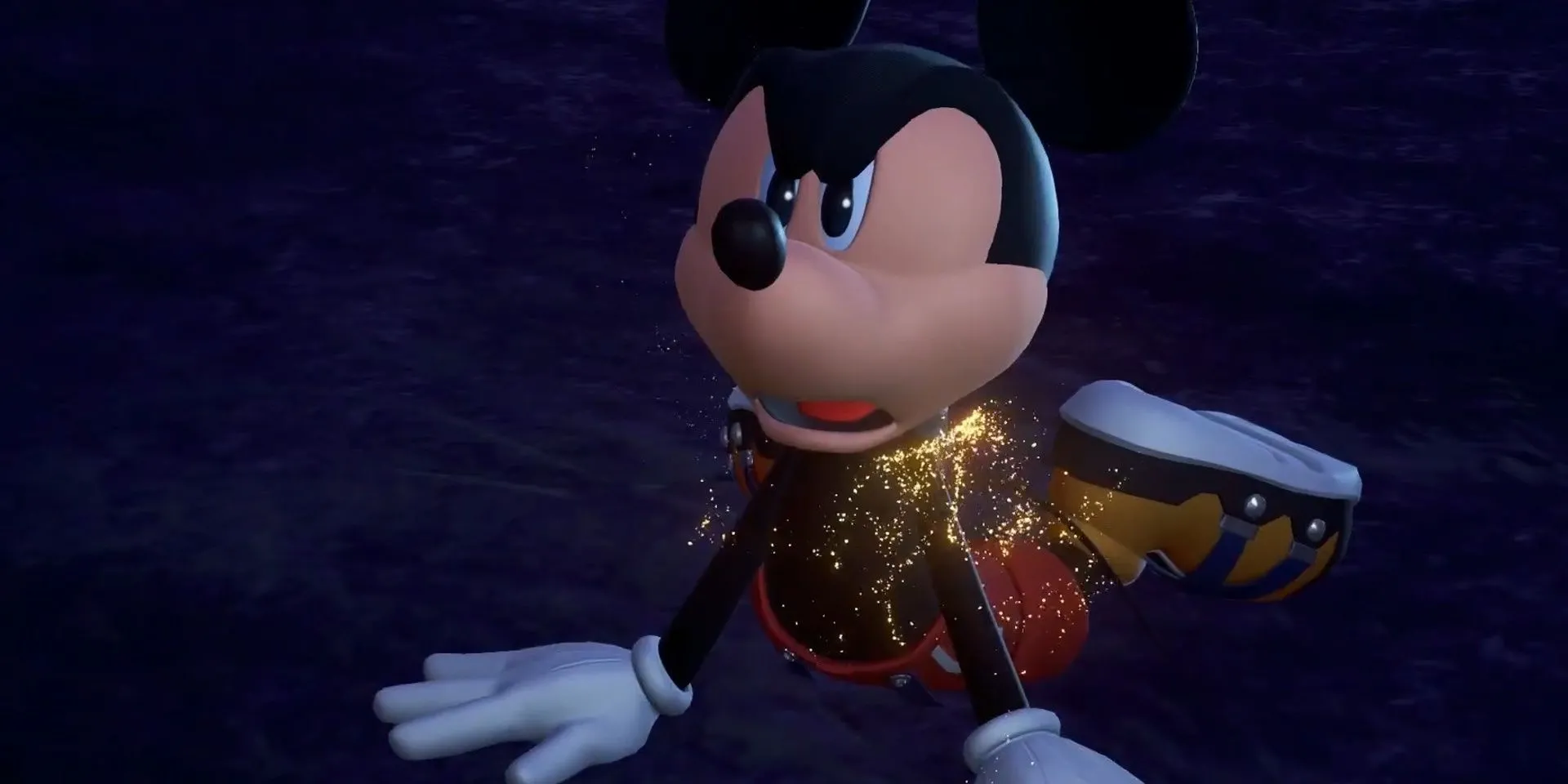 Chuột Mickey xuất hiện không áo trong Kingdom Hearts 0.2, giải thích lỗ hổng cốt truyện.
