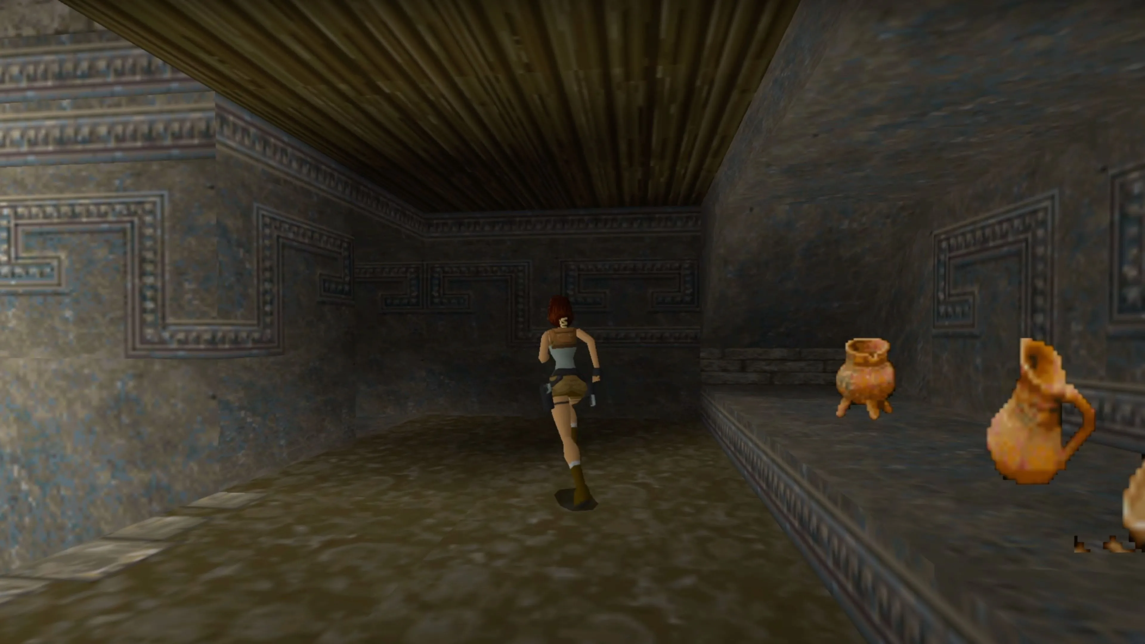 Dinh thự Croft rộng lớn, bối cảnh quen thuộc và đầy chi tiết trong các tựa game Tomb Raider trên PS1