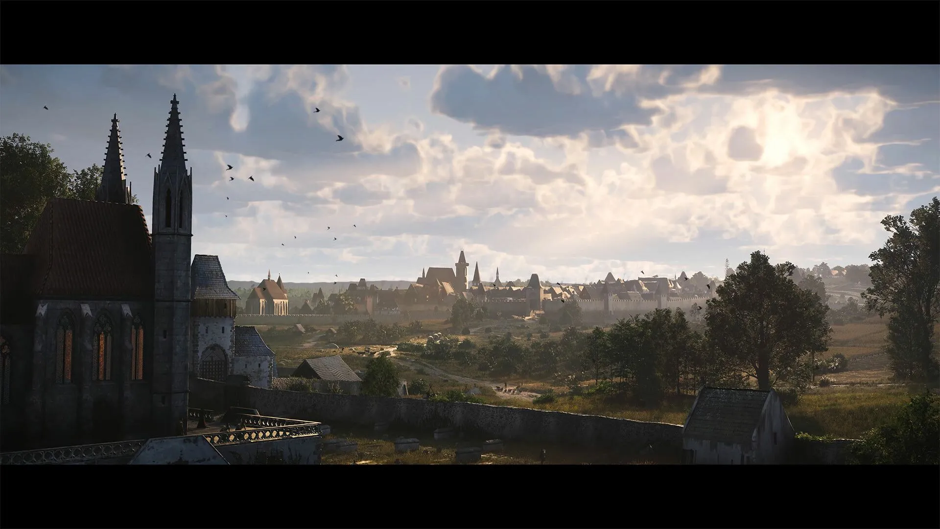 Henry trong cuộc phiêu lưu, với bối cảnh thành phố và vùng nông thôn rộng lớn của Kingdom Come Deliverance 2
