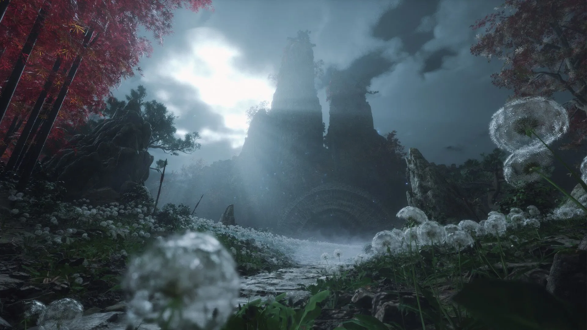 Hiệu ứng ánh sáng và môi trường ấn tượng trong Wuchang Fallen Feathers, nhờ sức mạnh của Unreal Engine 5