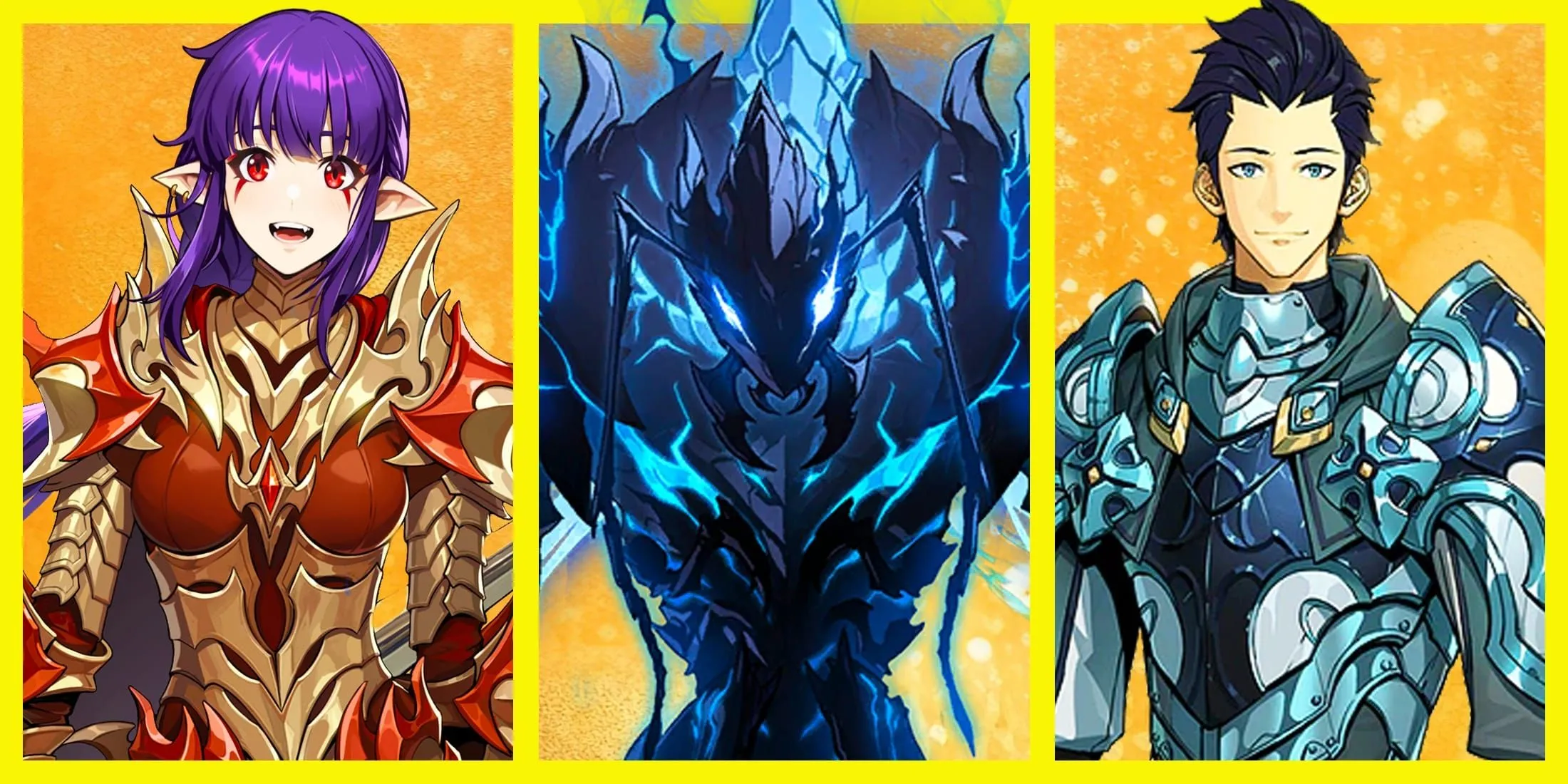Hình ảnh các nhân vật mới nổi bật trong Solo Leveling mùa 2, thể hiện sự đa dạng sức mạnh và vai trò của các Thợ săn.