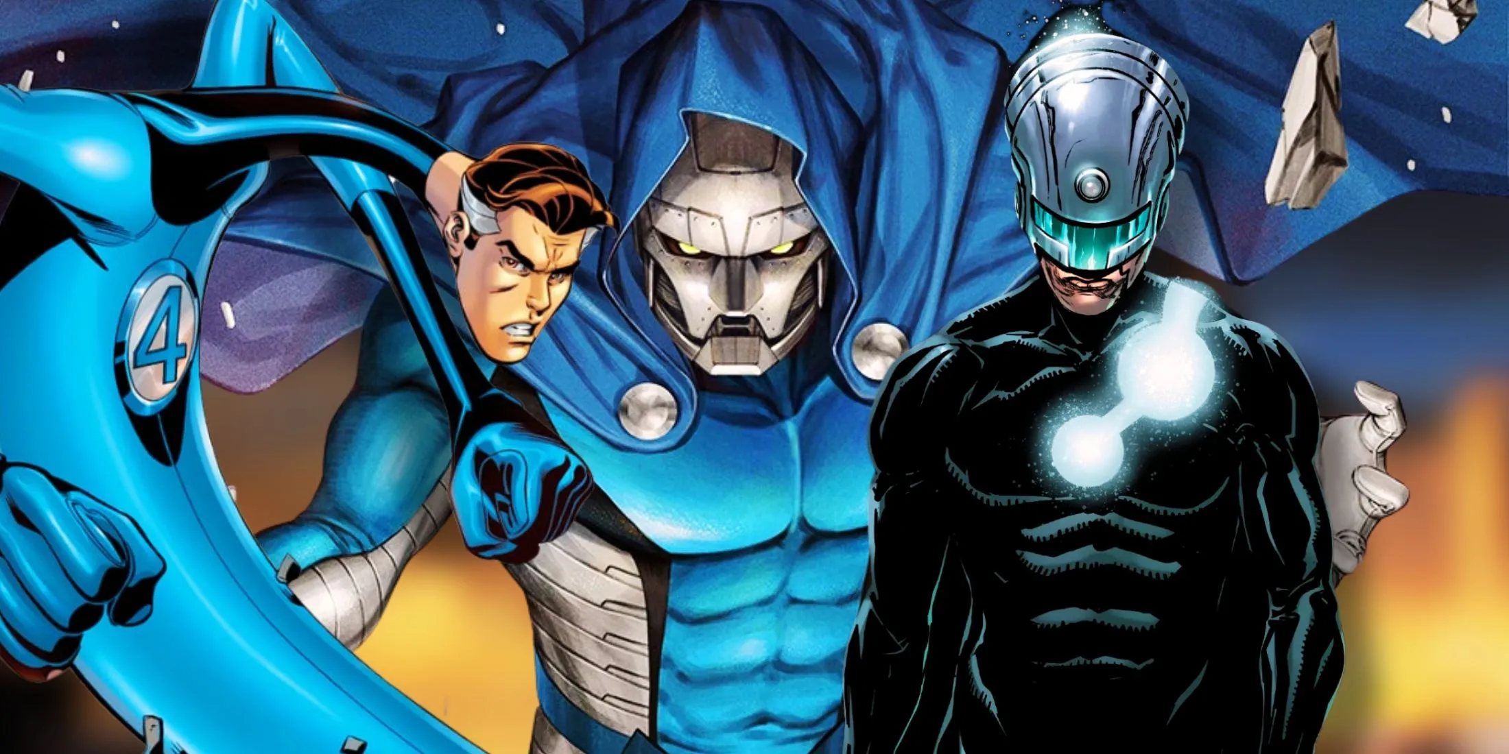 Hình ảnh minh họa Reed Richards trong các phiên bản mạnh nhất của Marvel, thể hiện sự đa dạng sức mạnh của Mr. Fantastic.