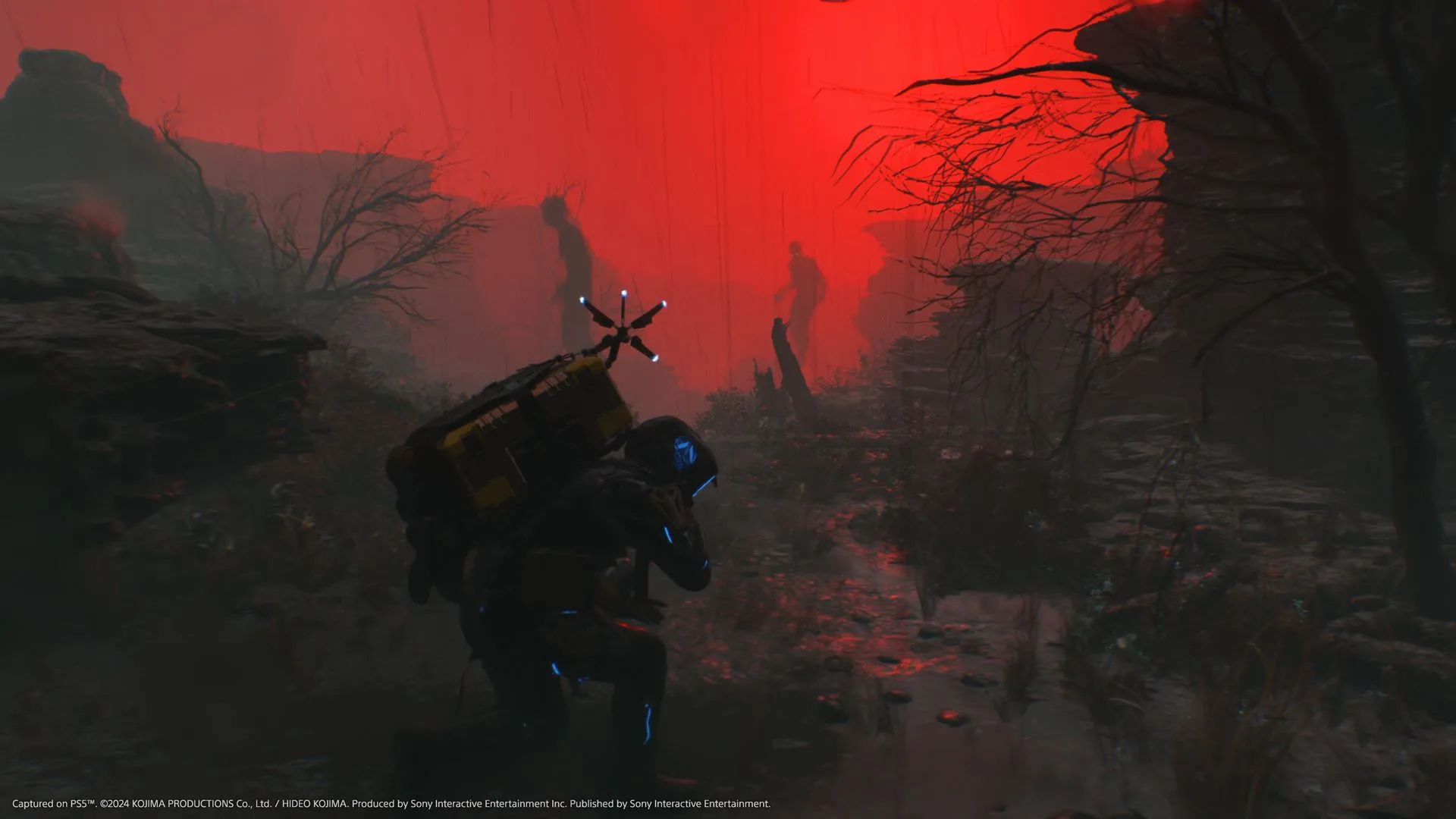 Hình ảnh một địa điểm đặc biệt hoặc một nhiệm vụ cụ thể trong Death Stranding 2.