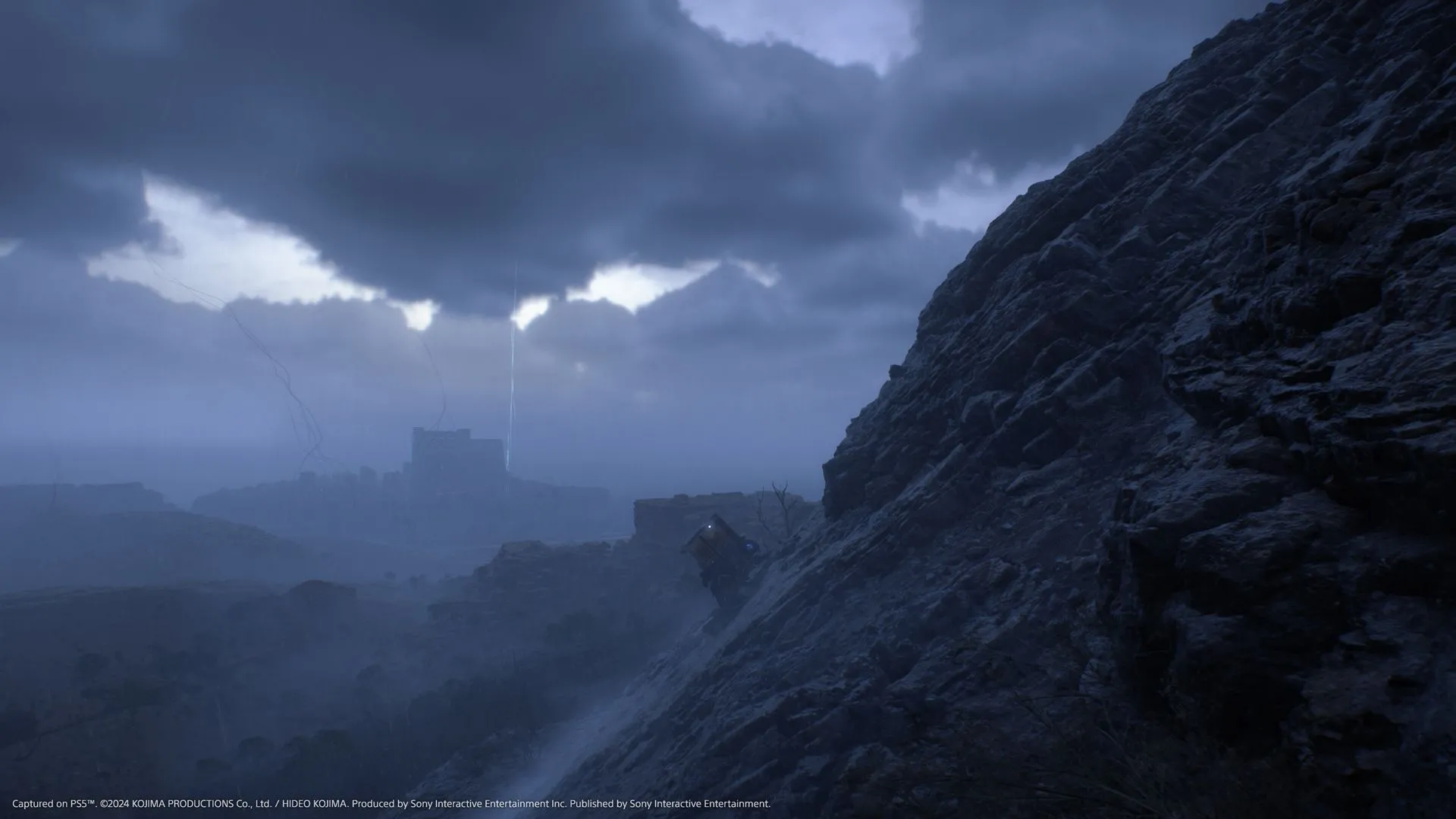 Hình ảnh nhân vật hoặc một khoảnh khắc cốt truyện trong Death Stranding 2.