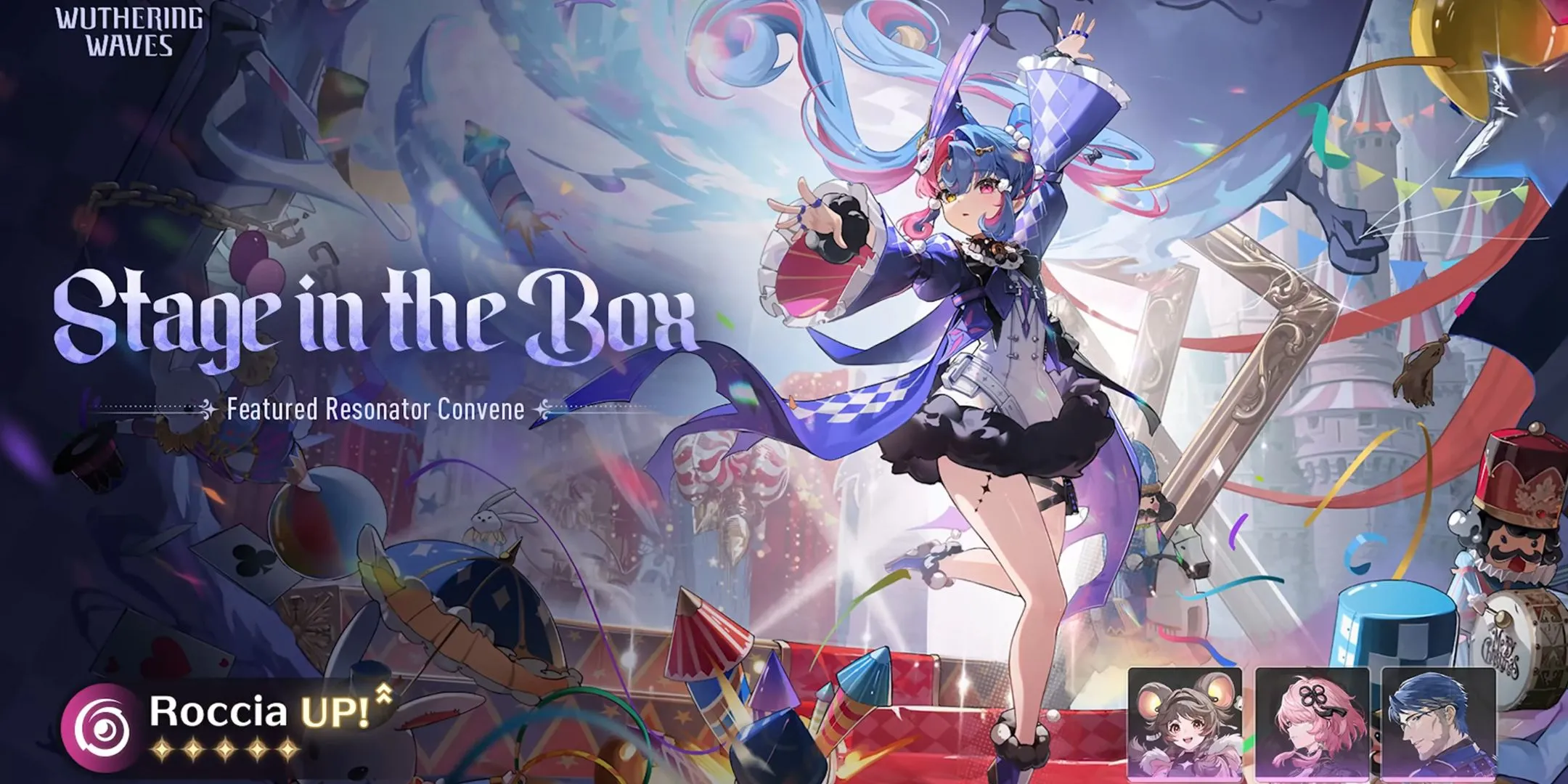 Hình ảnh nhân vật Roccia (Havoc-Gauntlet) trong banner rerun Wuthering Waves phiên bản 2.5.