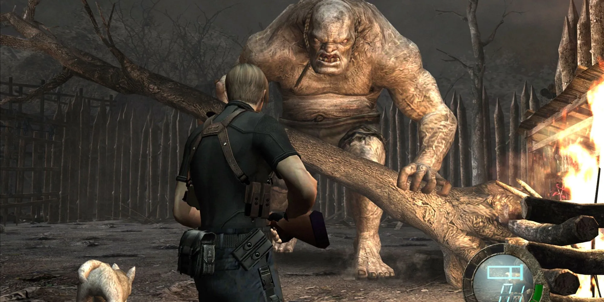 Hình ảnh phiên bản Resident Evil 4 HD, thể hiện chi tiết môi trường và nhân vật được nâng cấp