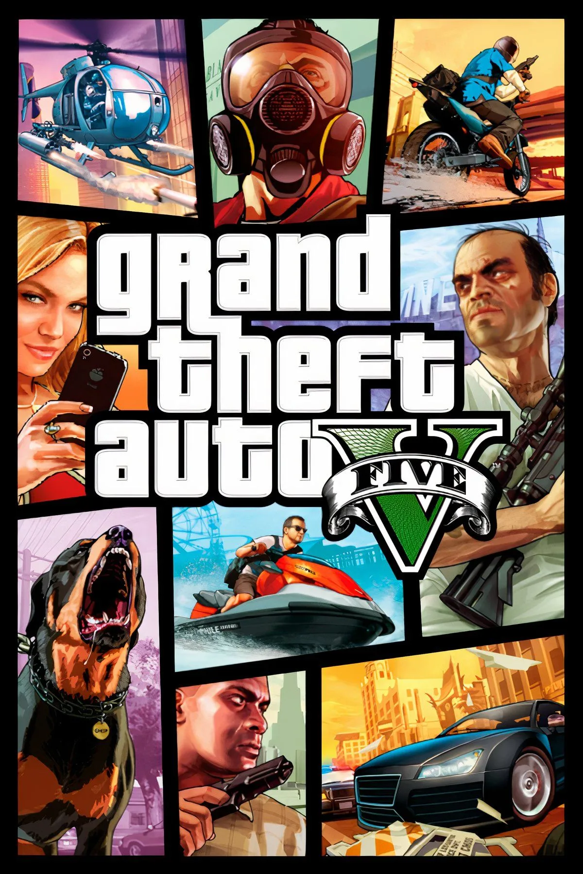 Khung cảnh thành phố Los Santos về đêm với ánh đèn rực rỡ và hiệu ứng ray tracing ấn tượng trong Grand Theft Auto 5