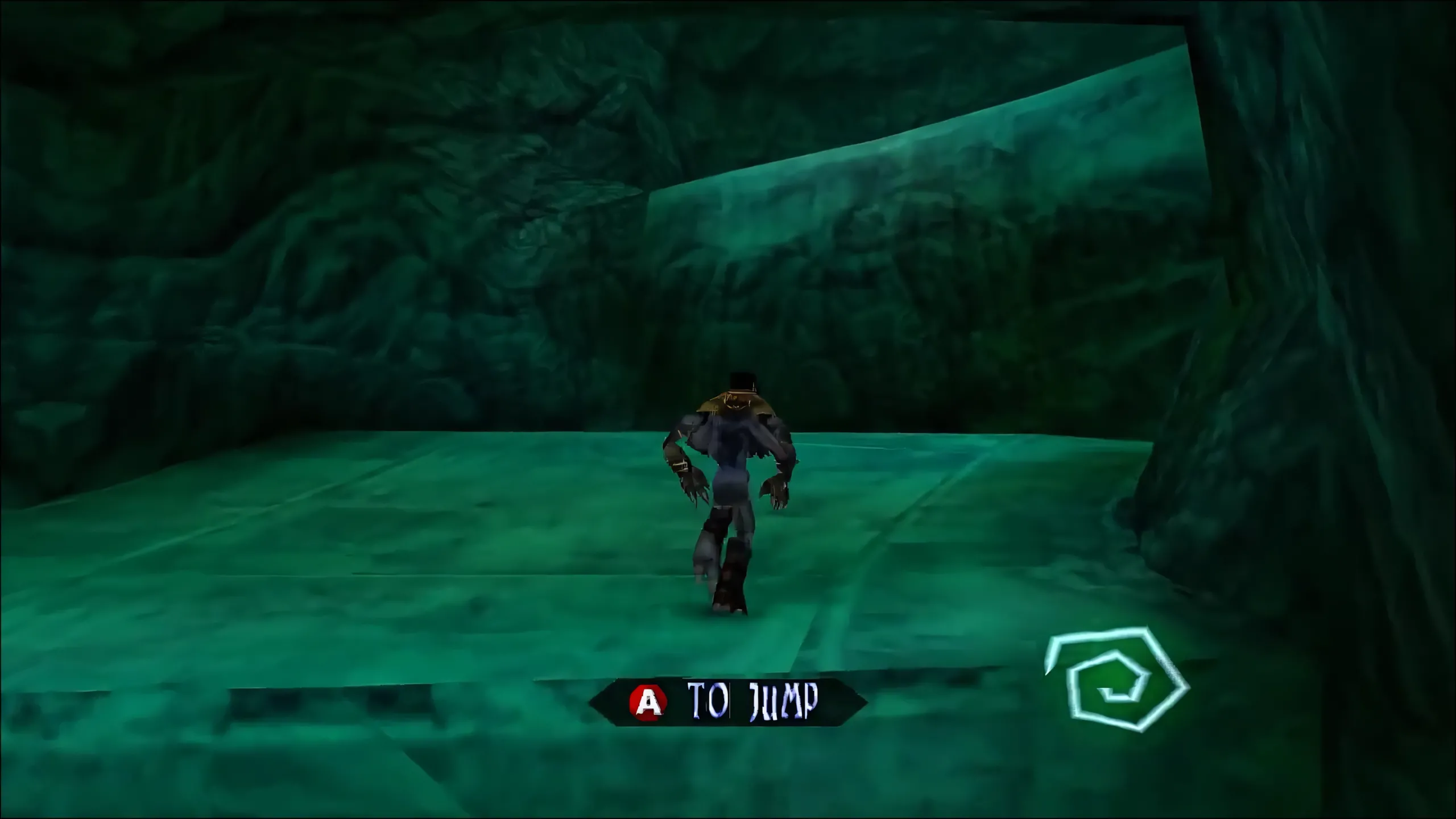 Khung cảnh The Abyss trong Legacy Of Kain: Soul Reaver, thể hiện đồ họa 3D ấn tượng của PS1 với không gian sâu thẳm