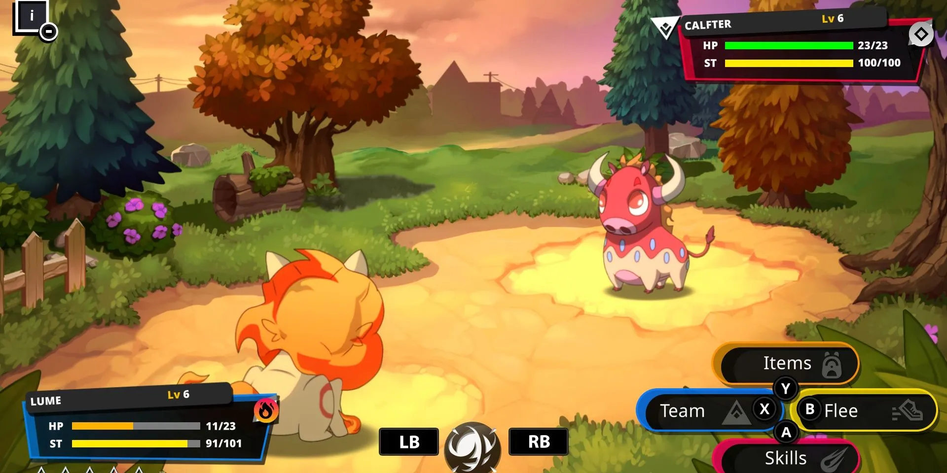 Lối chơi chiến đấu trong Nexomon: Extinction