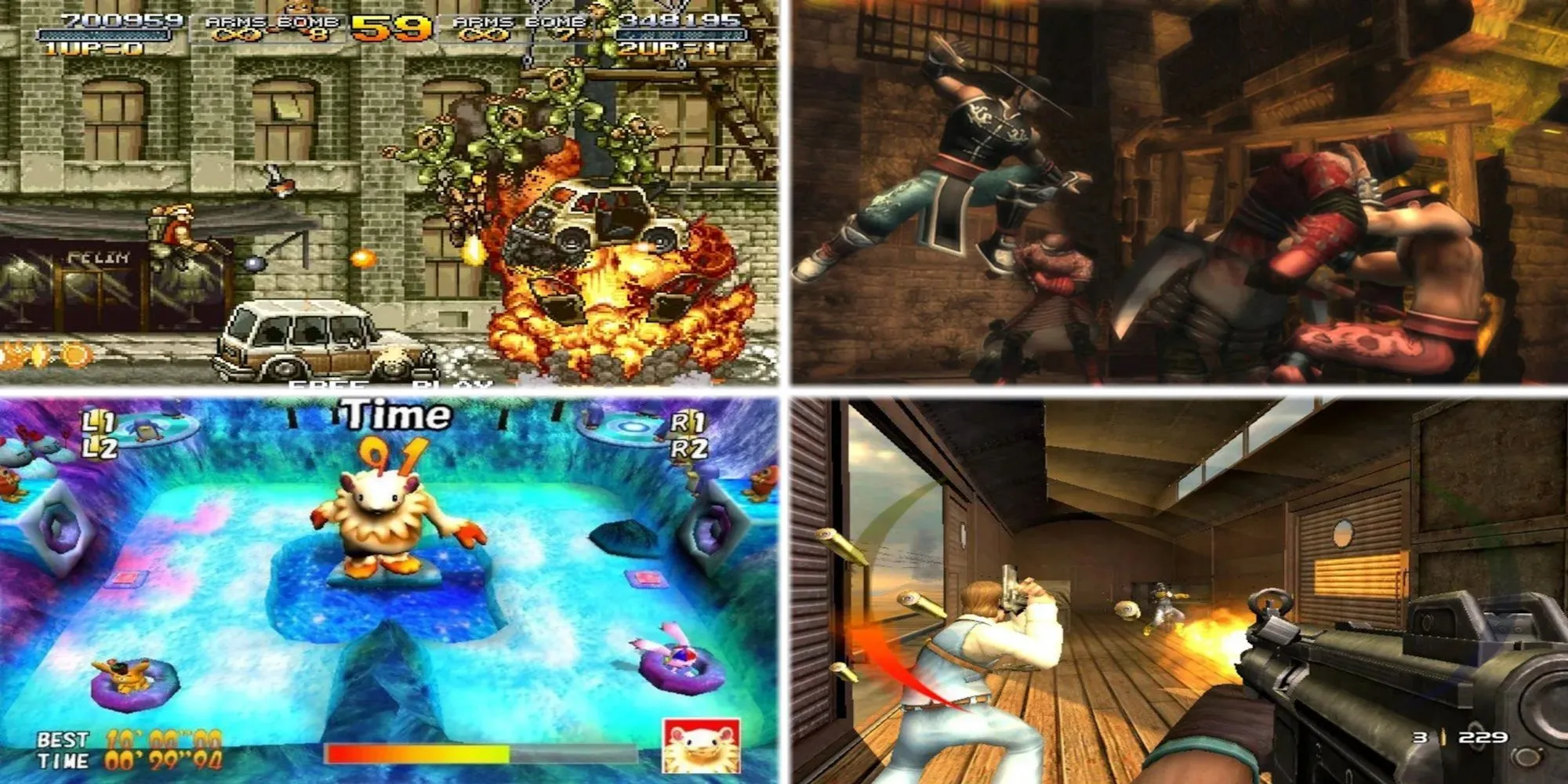metal slug, MK Shaolin Monks, Cookie and Cream, Time Splitters 3