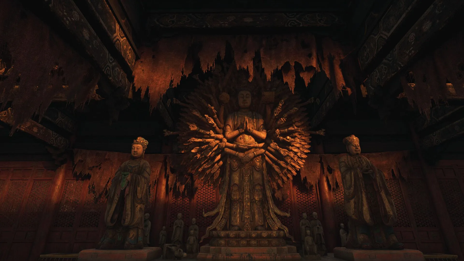 Môi trường Cloudspire rộng lớn và nguy hiểm trong Wuchang: Fallen Feathers, nơi game thủ cần tìm chìa khóa Trại Nổi Dậy