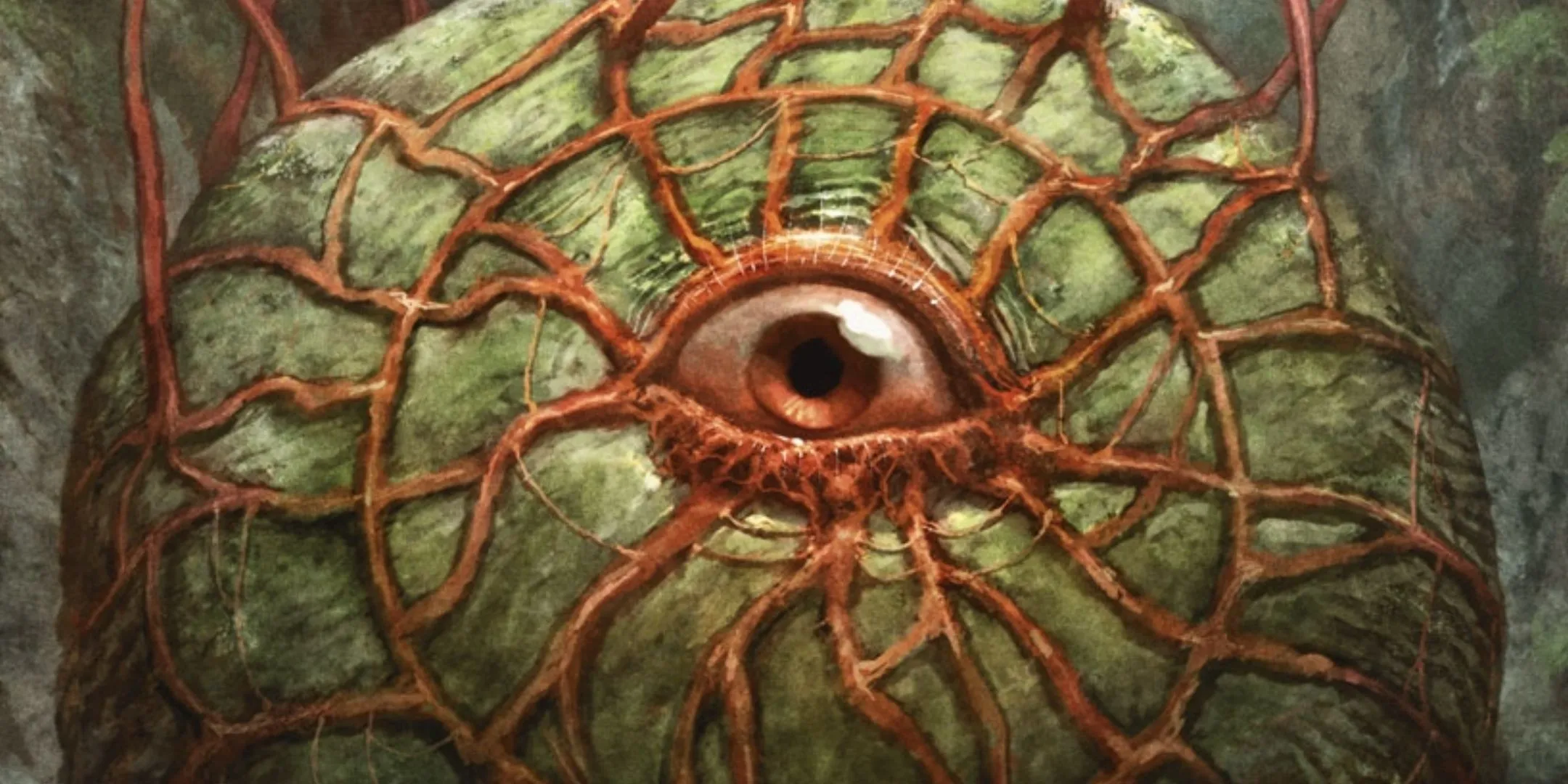 Một Gas Spore Fungus từ Dungeons &amp; Dragons, một loại nấm hình cầu với những đốm phát sáng.