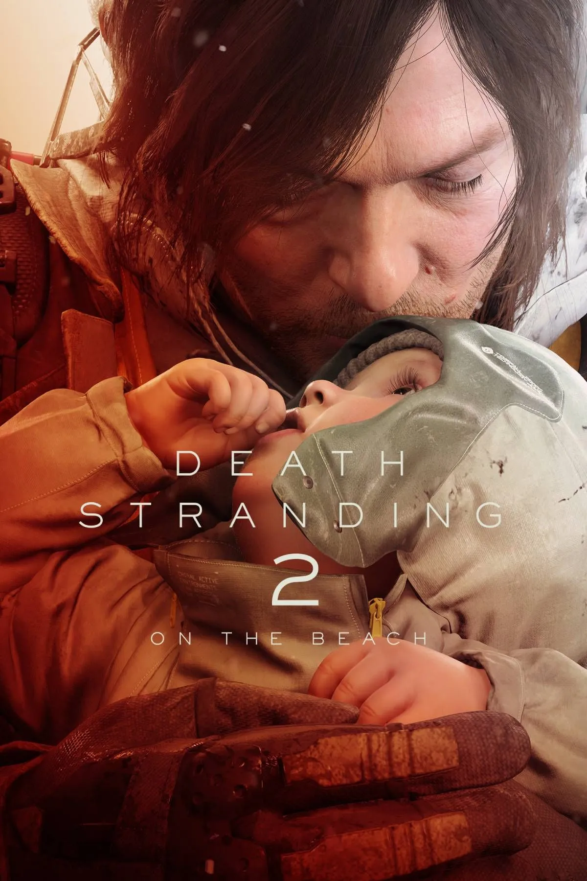 Một hình ảnh quảng bá hoặc key art của Death Stranding 2, có thể là logo hoặc cảnh quan chính của game.