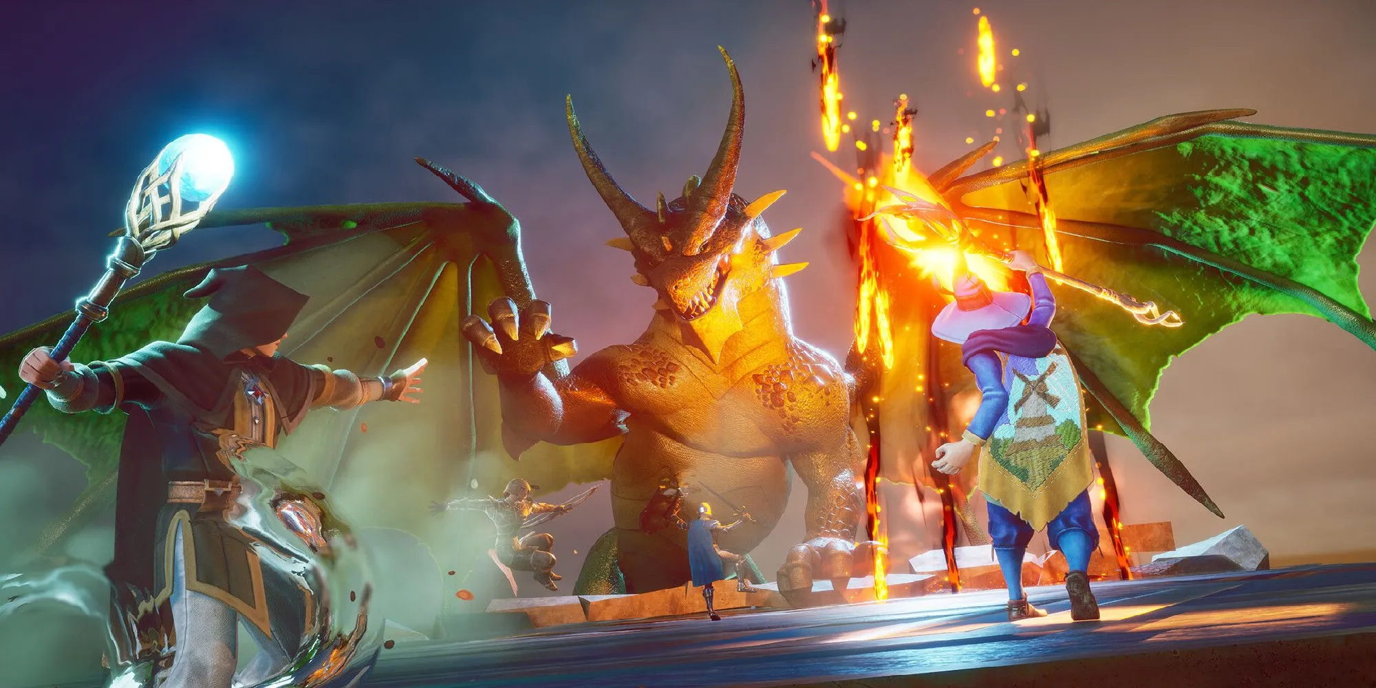 Người chơi RuneScape Dragonwilds chiến đấu với rồng