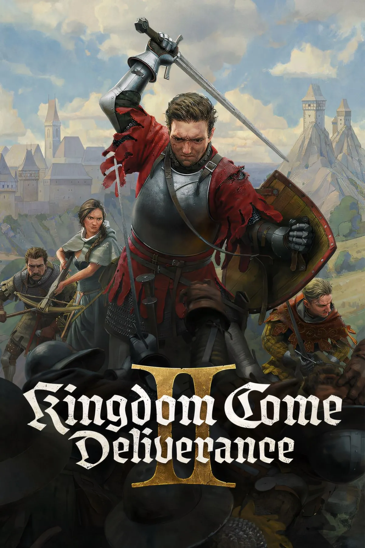 Nhân vật chính của Kingdom Come Deliverance II trong trang phục hiệp sĩ trung cổ