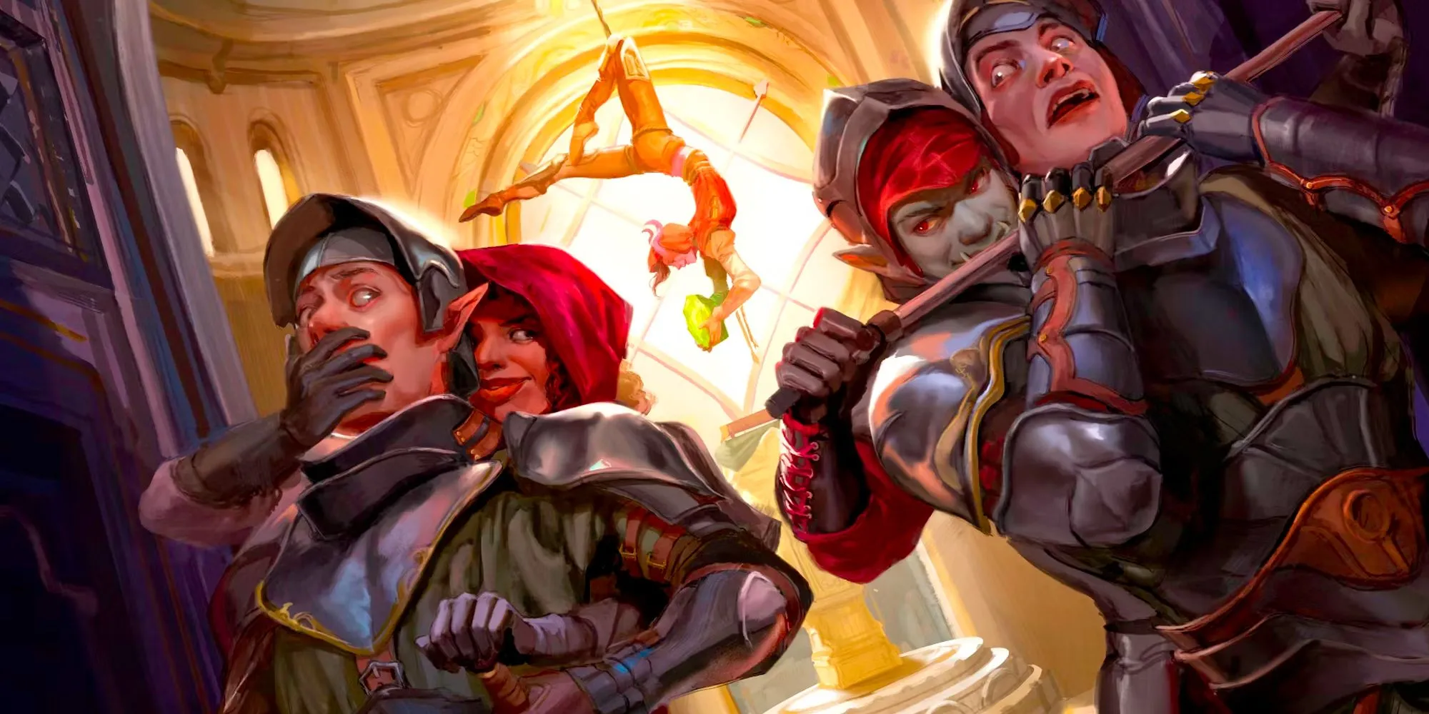 Nhân vật rogue trộm kho báu, minh họa hành vi 'Murderhobo' trong D&amp;D.