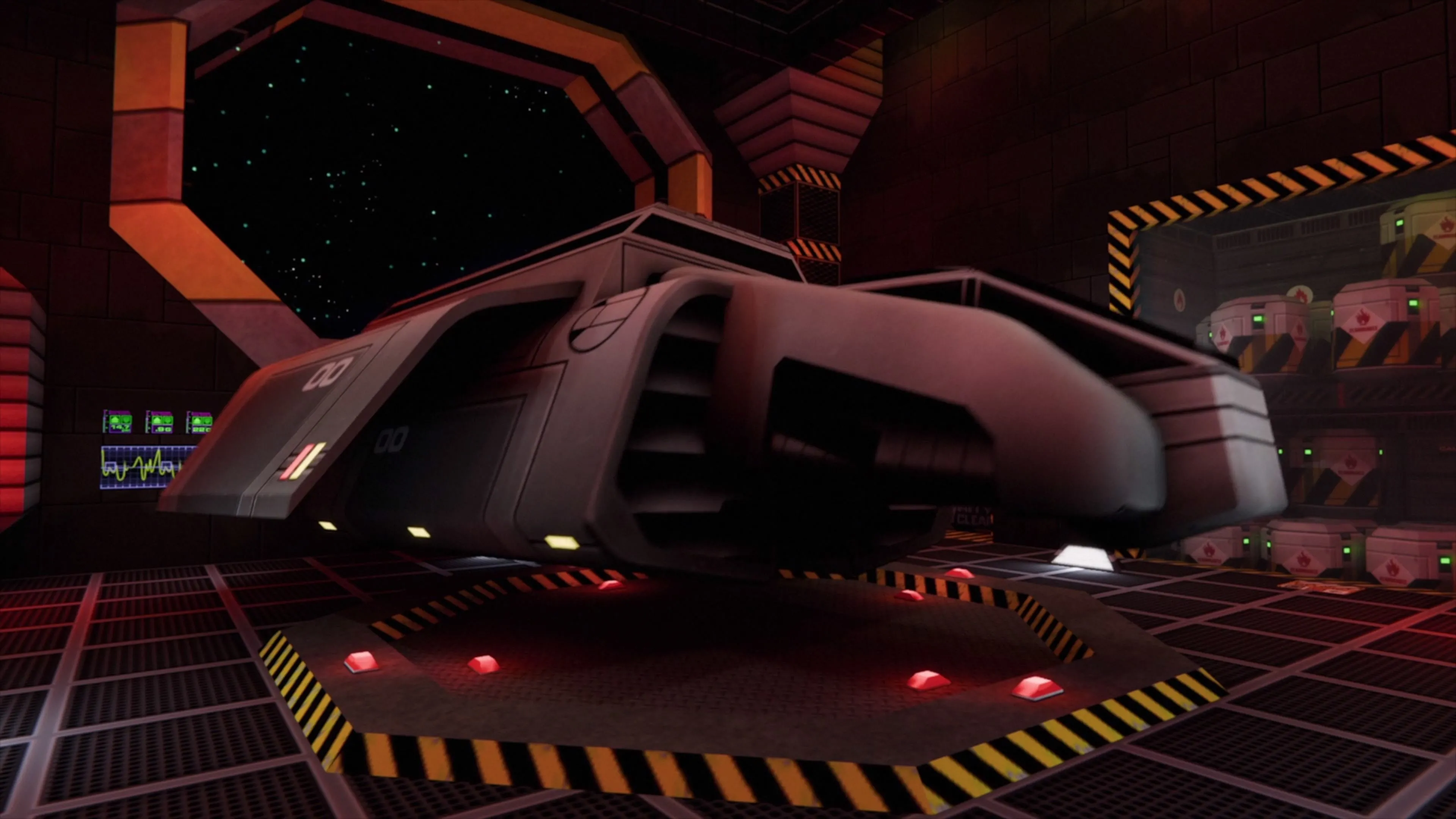 Nội thất bên trong con tàu von Braun đầy ám ảnh của System Shock 2.