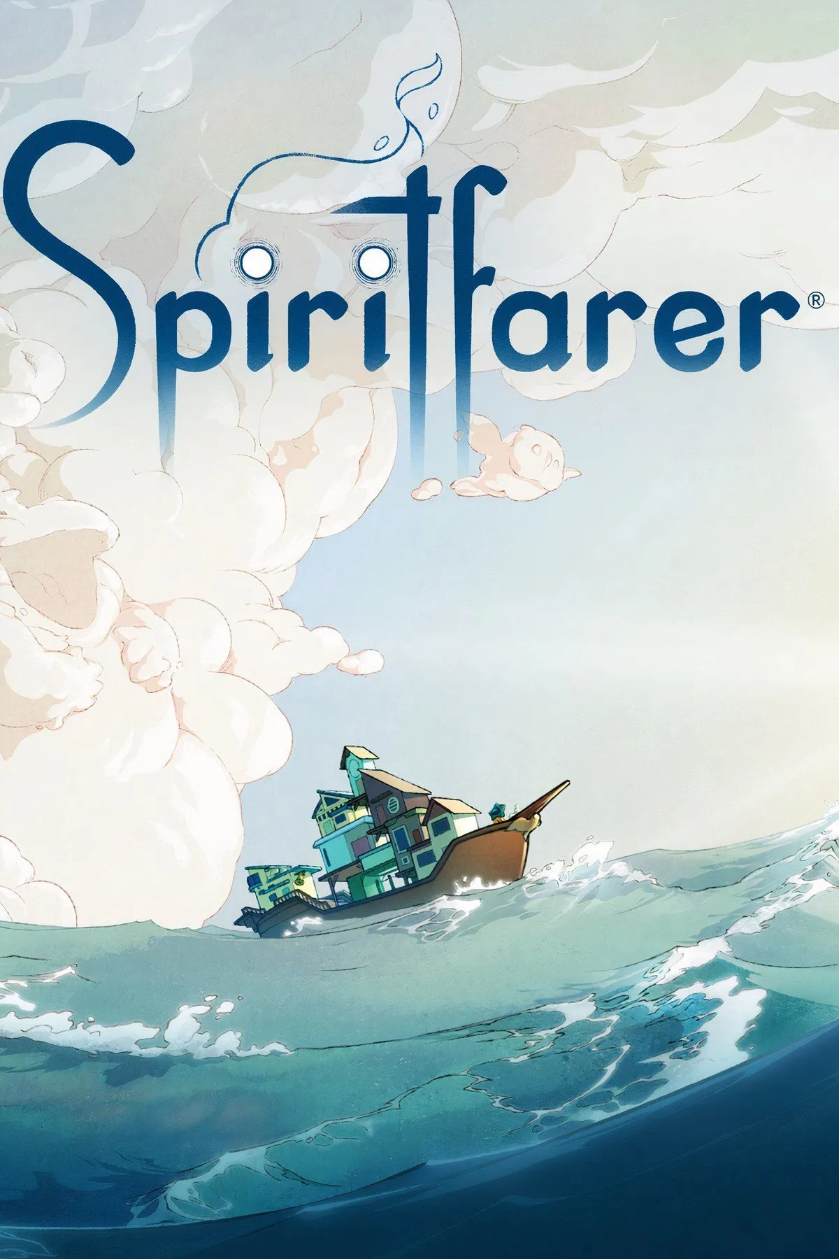 Nữ Spiritfarer Stella cùng linh hồn chu du trên con thuyền đến thế giới bên kia.