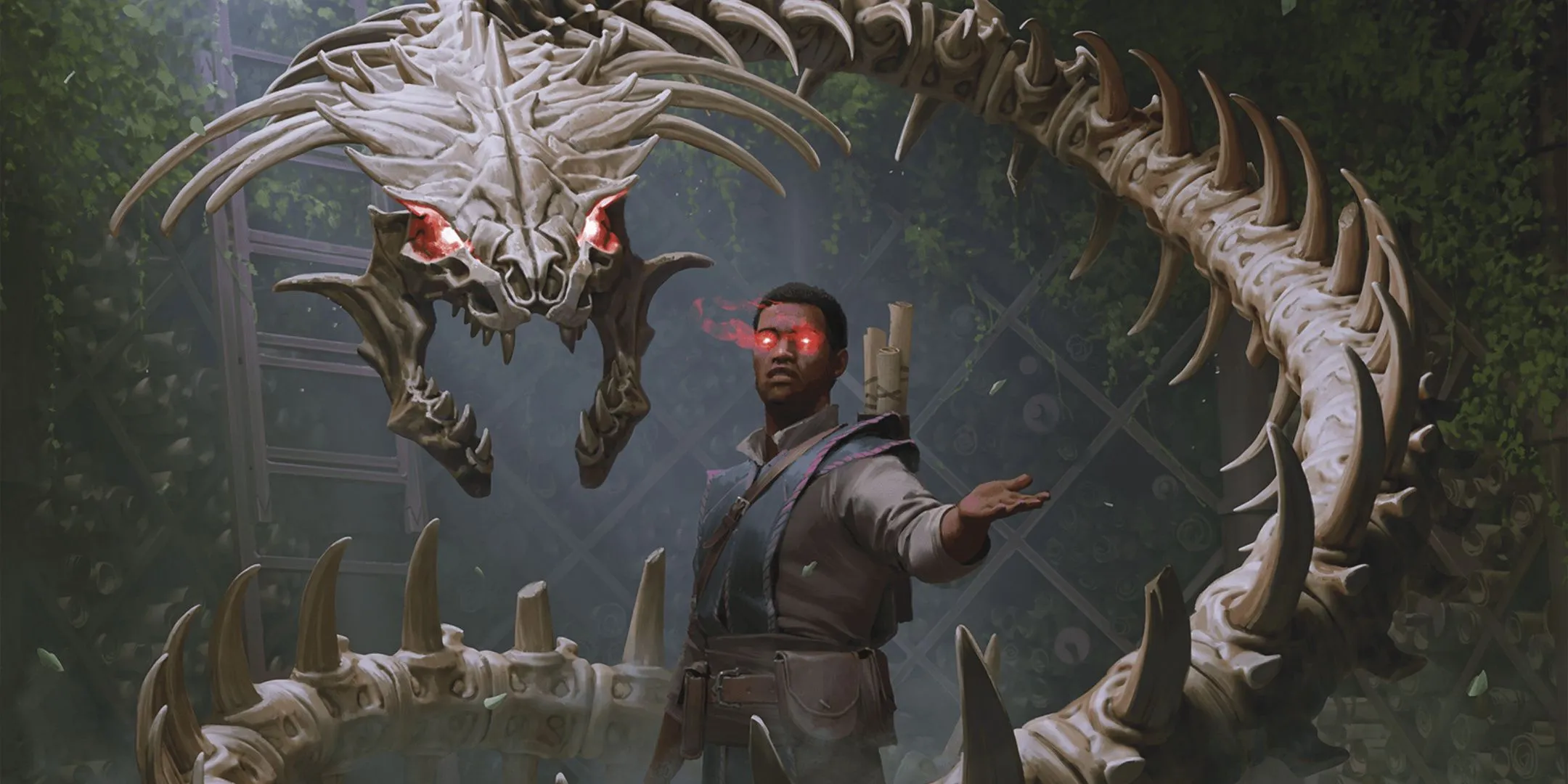 Pháp sư Triệu Hồi thuật triệu tập Bone Naga hùng mạnh trong thế giới Dungeons &amp; Dragons