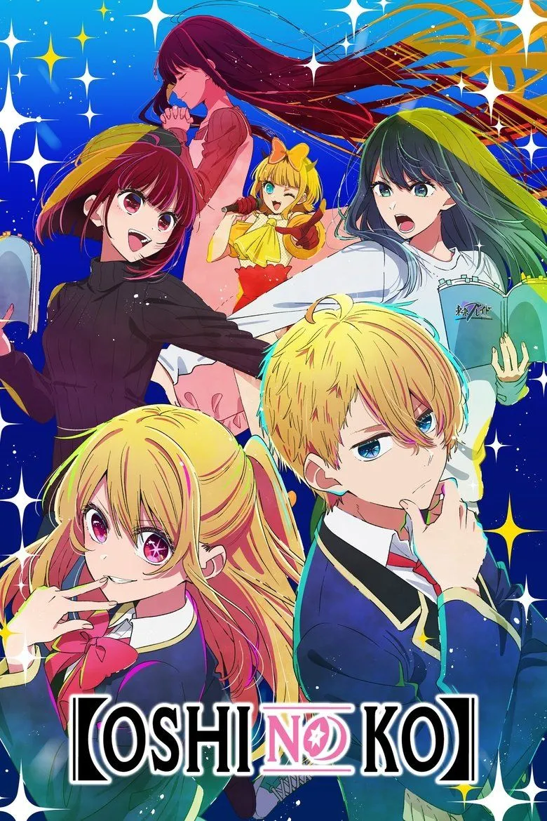 Poster anime Oshi no Ko với dàn nhân vật chính