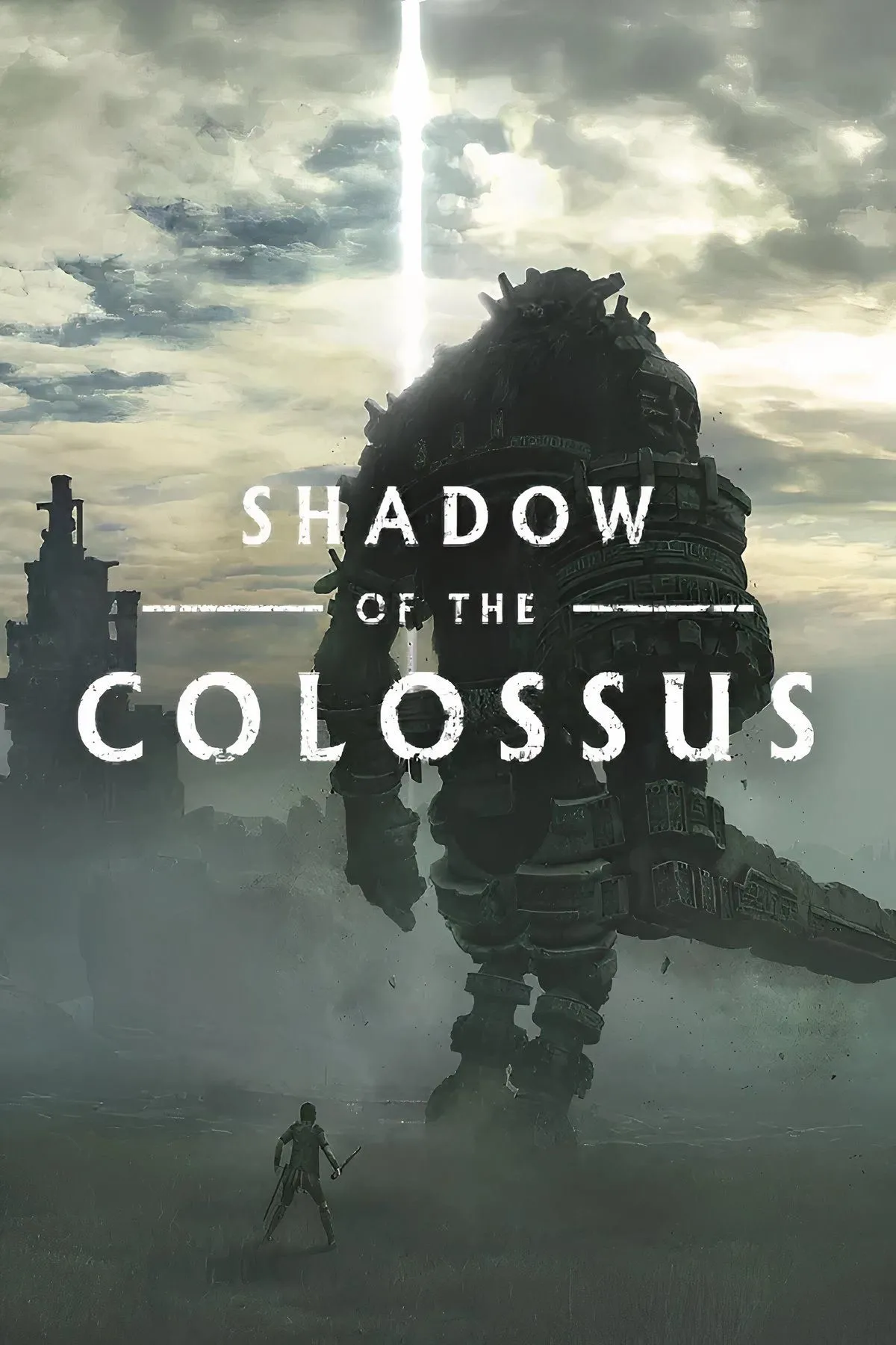 Shadow of the Colossus với một Colossus khổng lồ đang sừng sững giữa bình nguyên