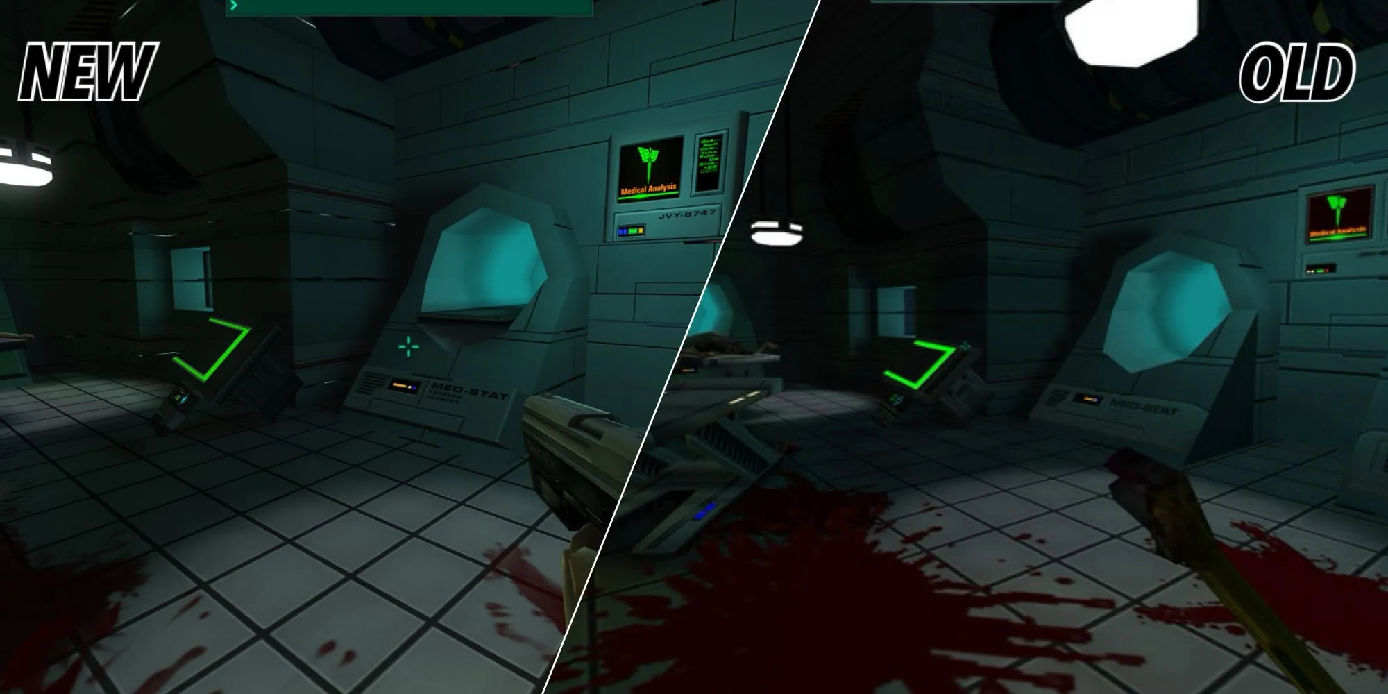 So sánh đồ họa phiên bản System Shock 2 gốc năm 1999 và bản Remaster 2025.