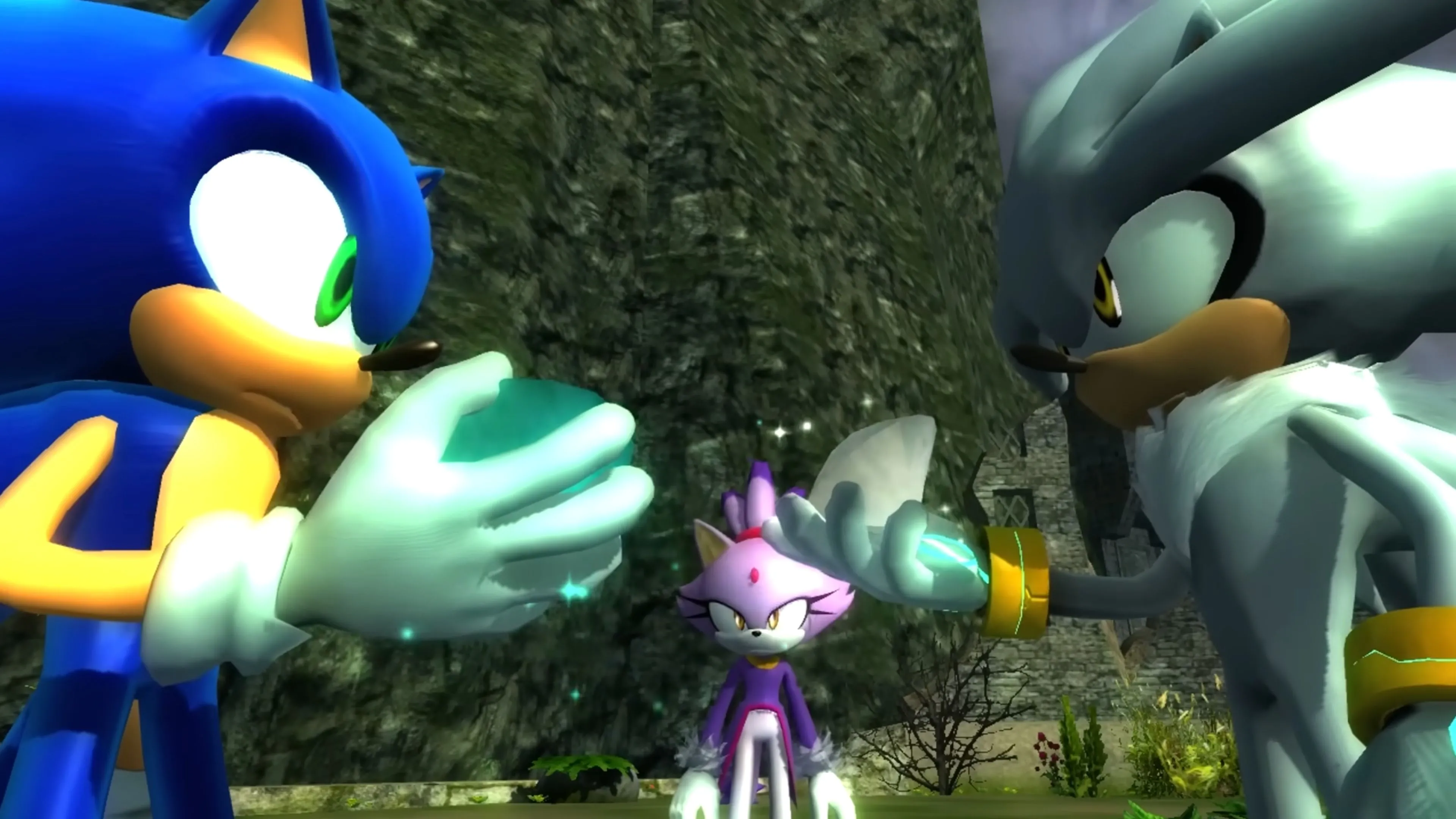 Sonic, Shadow, Silver và dàn nhân vật 06 trong một phân cảnh