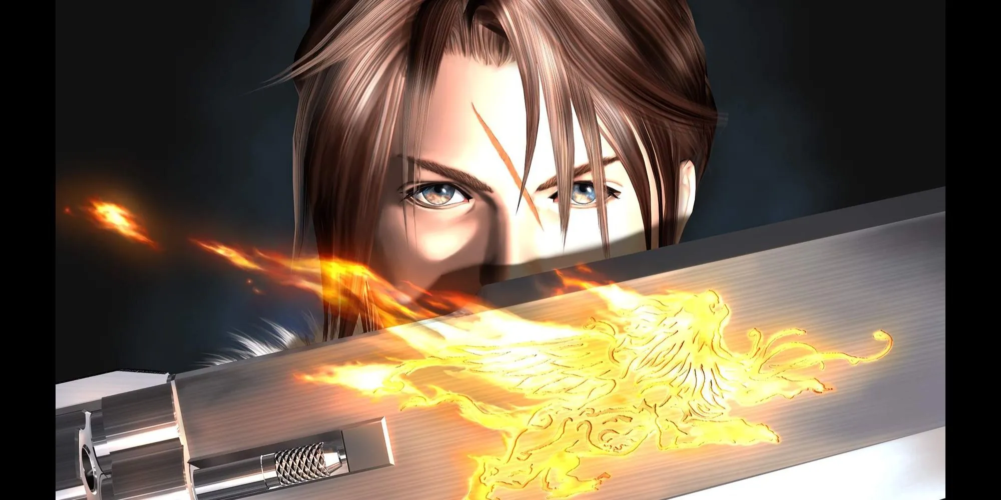 Squall Leonhart, nhân vật chính Final Fantasy VIII, với đồ họa chân thực