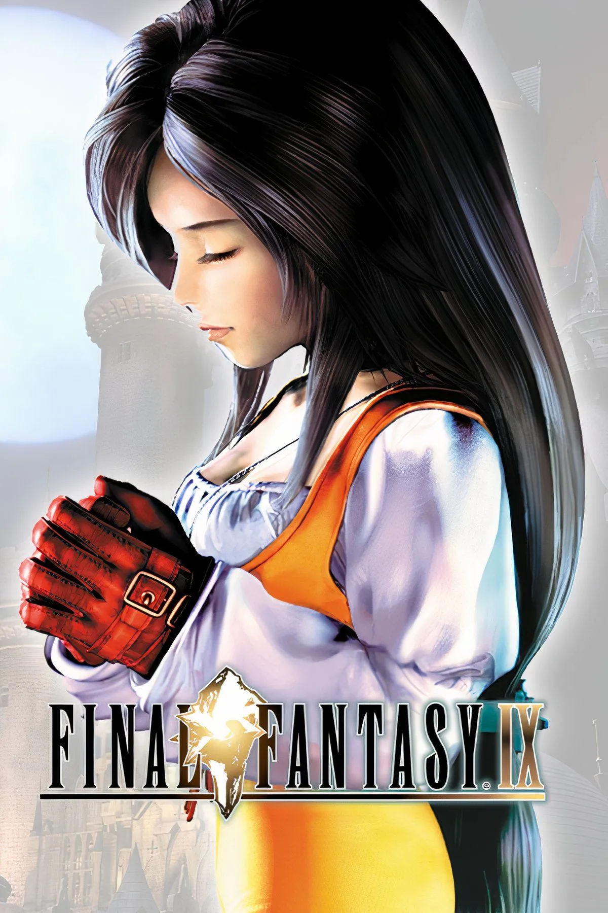 Thành phố cổ tích Alexandria với lâu đài tráng lệ trong Final Fantasy IX, một ví dụ điển hình của đồ họa pre-rendered đẹp mắt trên PS1