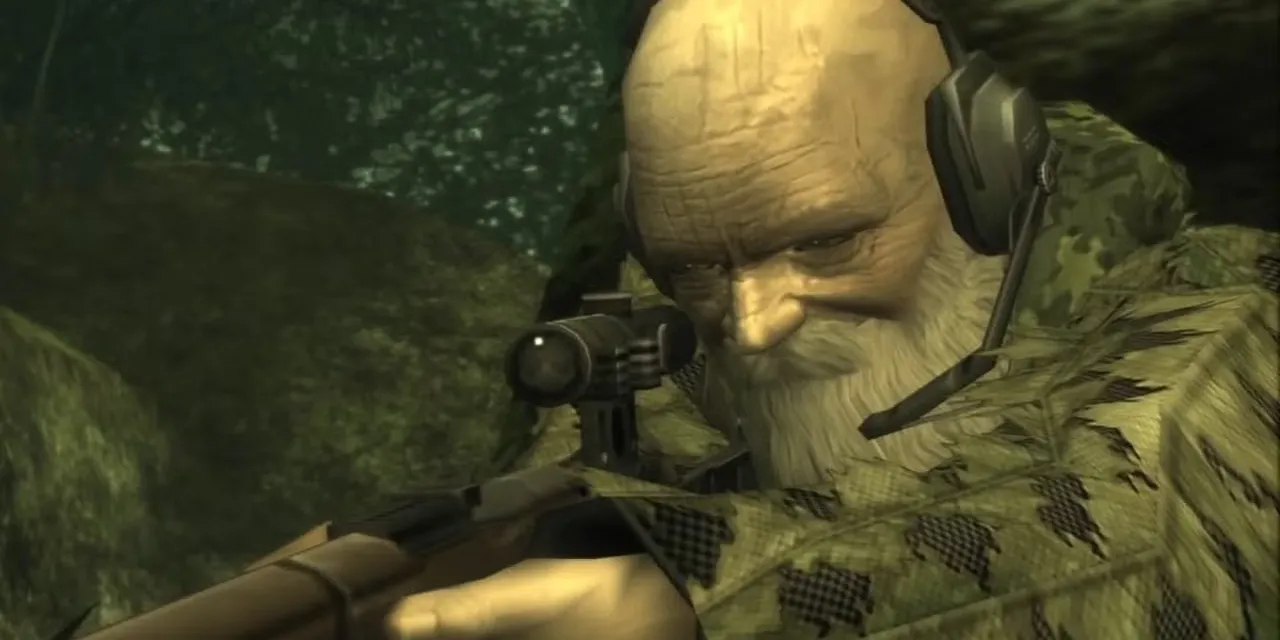 The End, một tay bắn tỉa lão luyện trong Metal Gear Solid 3: Snake Eater, tạo ra một trận đấu boss độc đáo dựa trên chiến thuật ẩn nấp