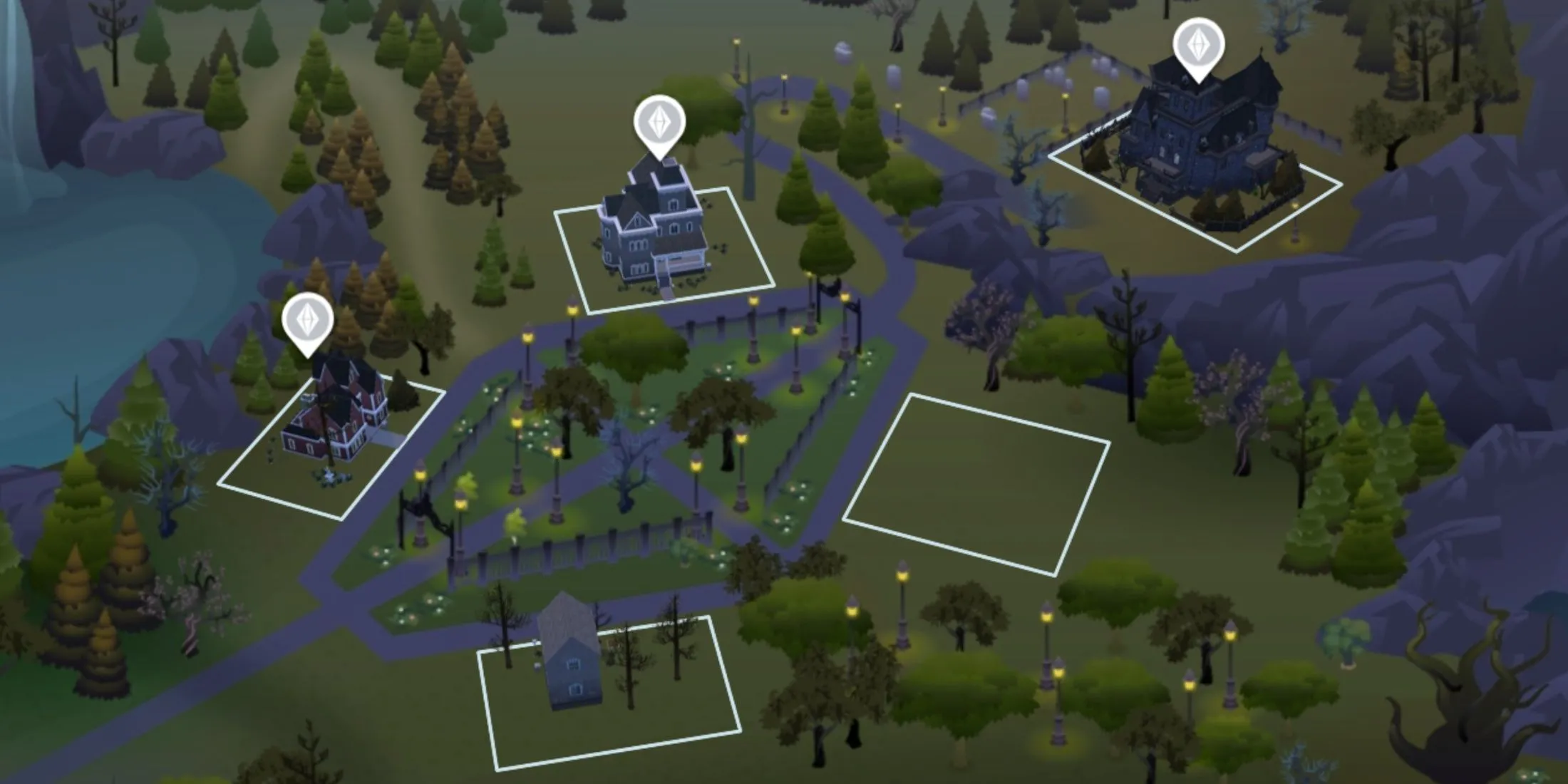 Thị trấn u ám Forgotten Hollow, quê hương của các Ma Cà Rồng trong The Sims 4