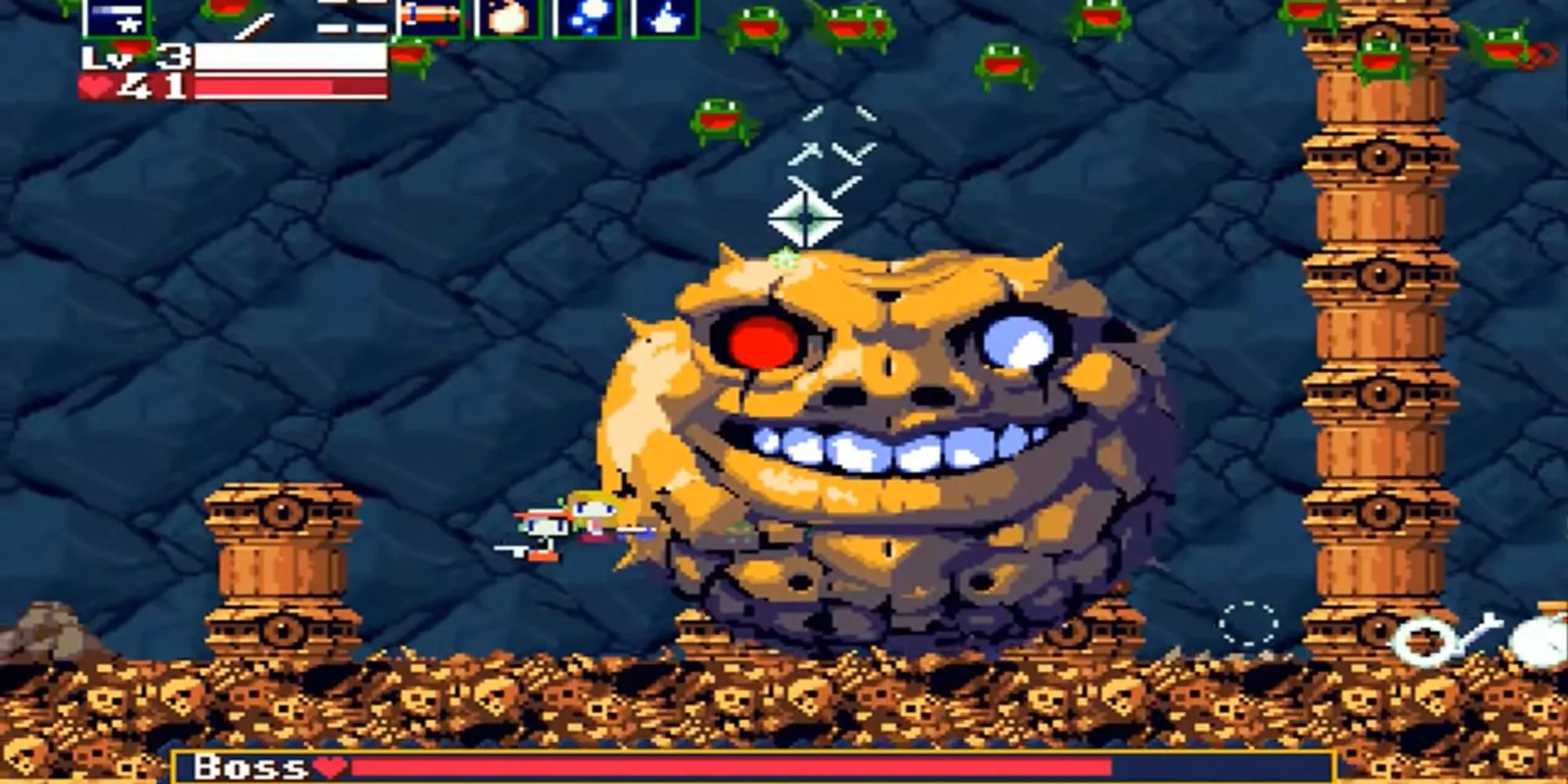 Trận chiến boss cuối cùng với Ballos trong Cave Story