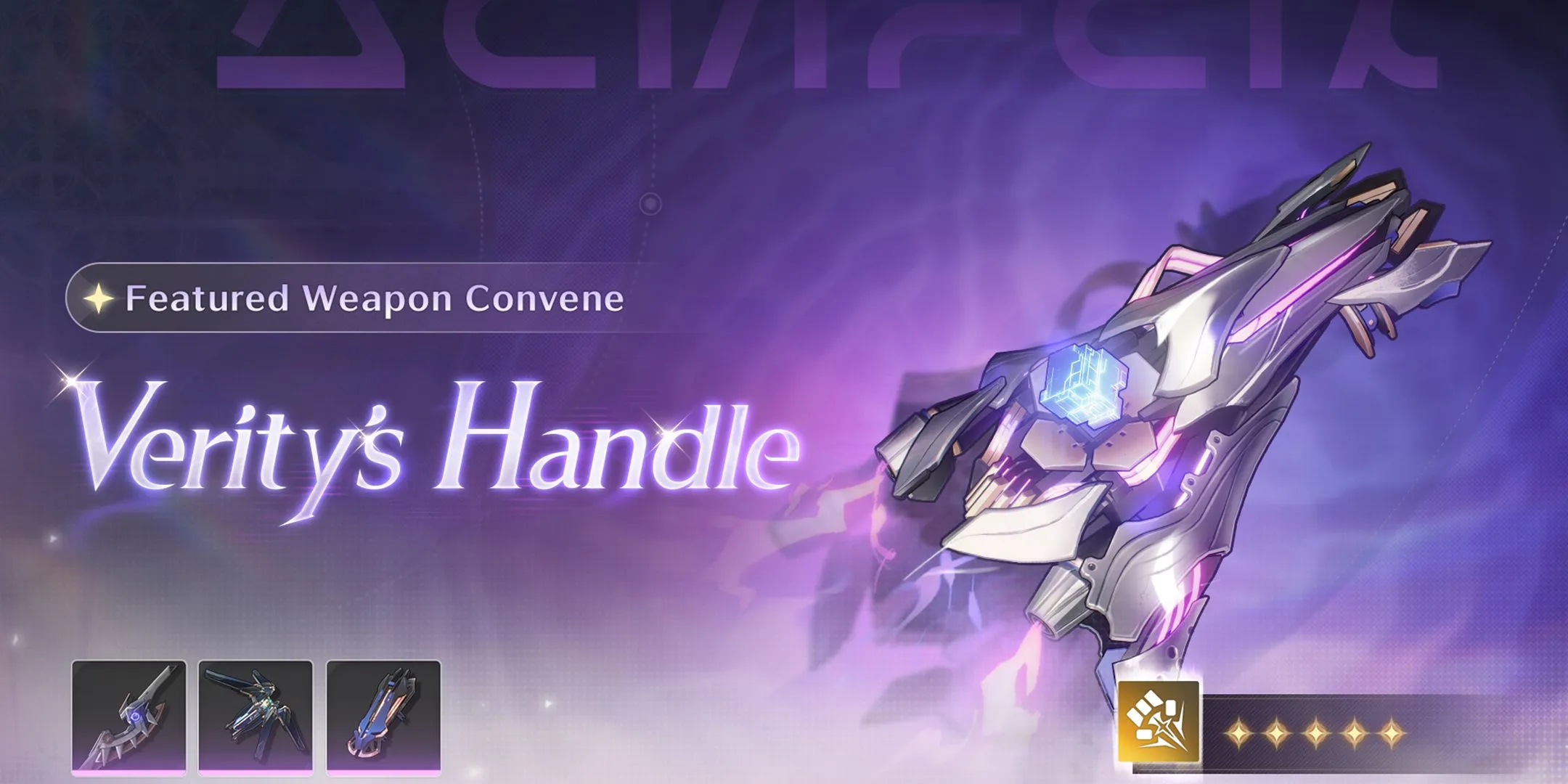 Vũ khí trấn phái Verity's Handle đi kèm banner Xiangli Yao trong Wuthering Waves 1.4.