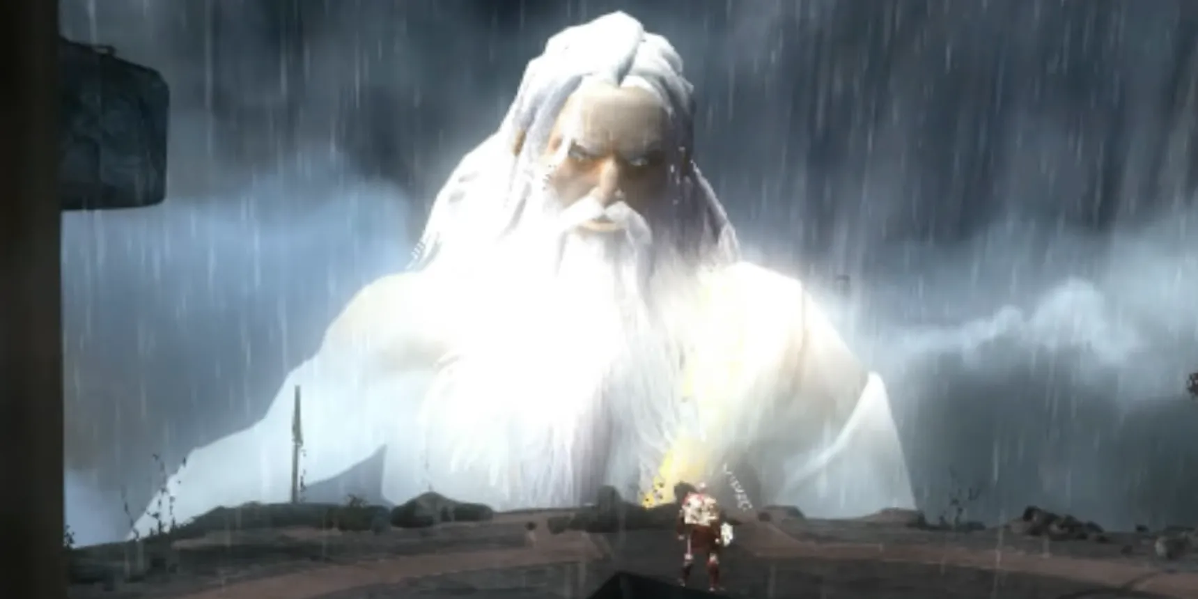 Zeus, vị thần tối cao trong God of War 2, là đối thủ cuối cùng và tạo nên một trận chiến sử thi với Kratos