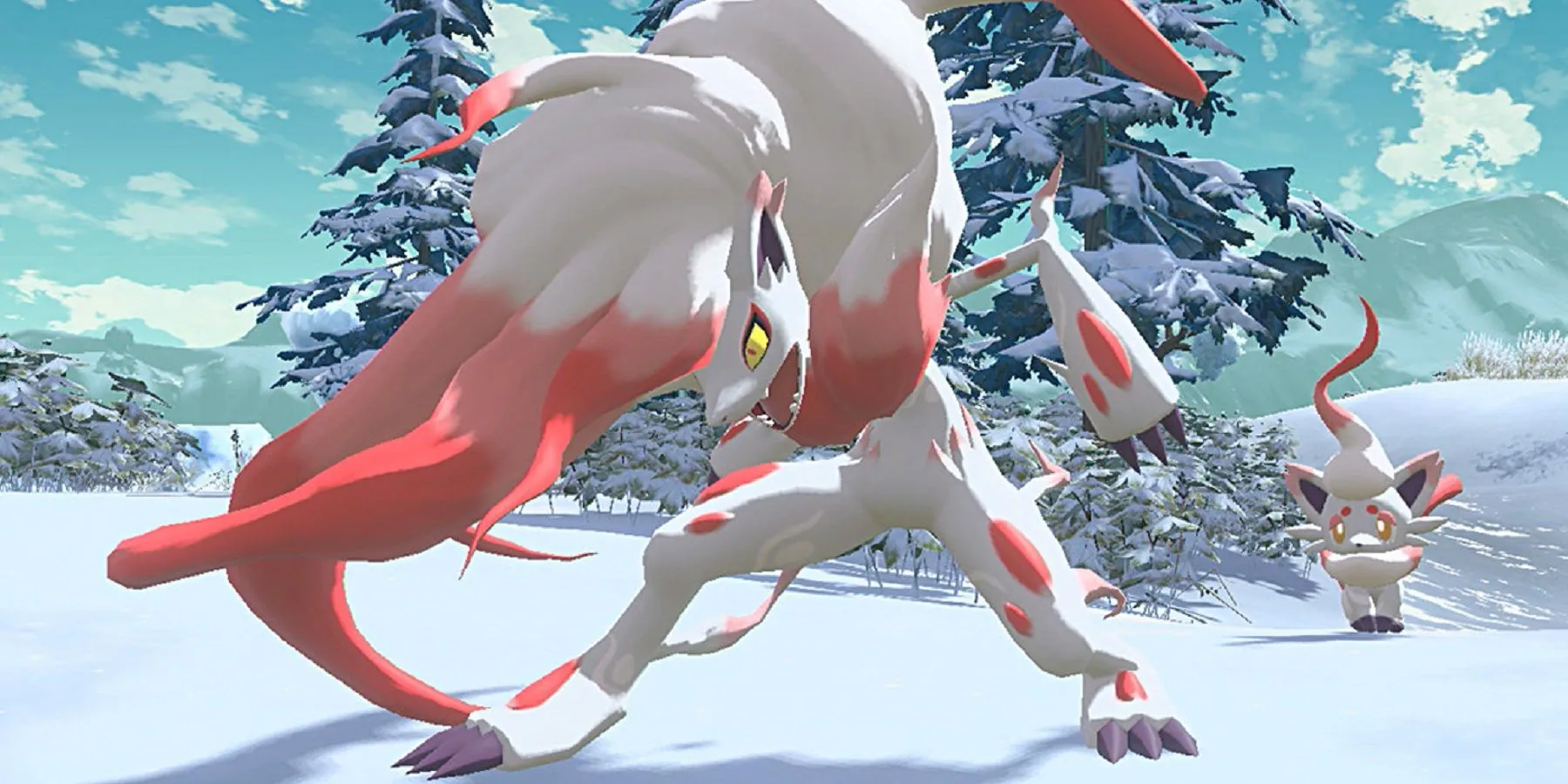 Zoroark và Zorua dạng Hisuian, minh họa sự đa dạng Pokémon trong các tựa game như Pokémon Legends Arceus, nơi Pikachu cũng là biểu tượng.
